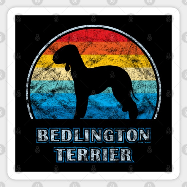 Bedlington Terrier Vintage Design Dog Sticker by millersye